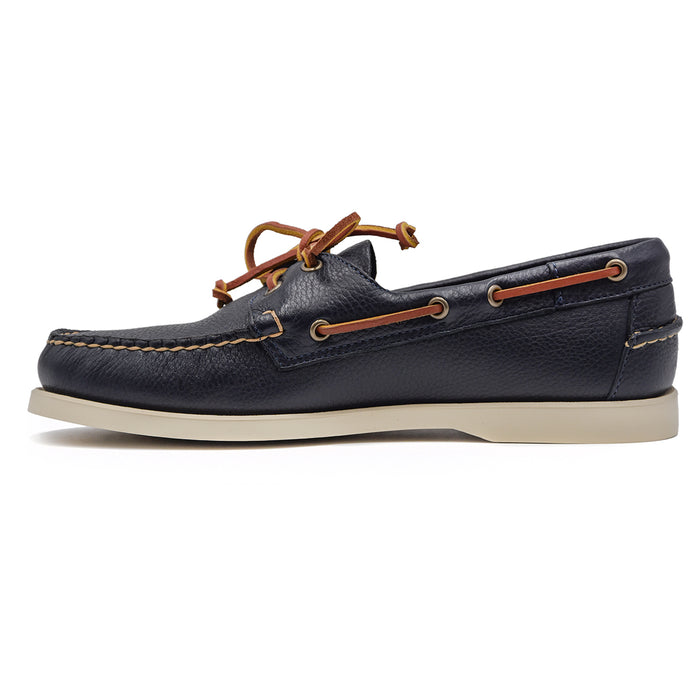 Sebago Portland Blu Stringata Uomo Laccetto Dal Taglio Squadrato