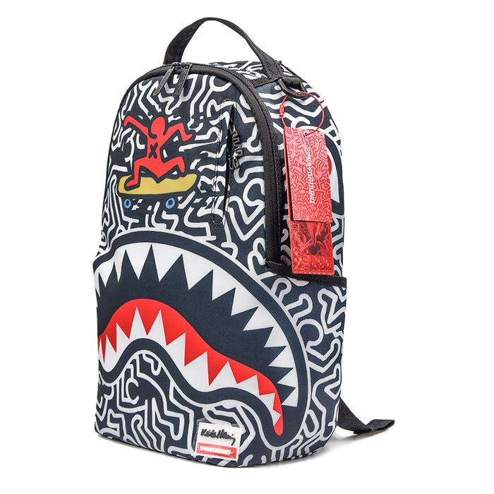 Zaino Sprayground KEITH HARRING Nero Stampa Pittore Statunitense