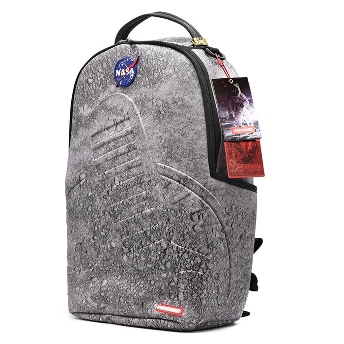 Sprayground NASA FOOTPRINT Zaino Grigio Dall'Estetica Futurista