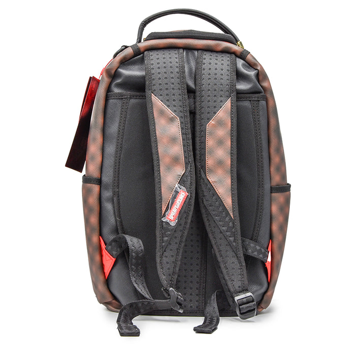 Sprayground SHARK IN PARIS BLUR Zaino Marrone Nero Stampa Sfocata