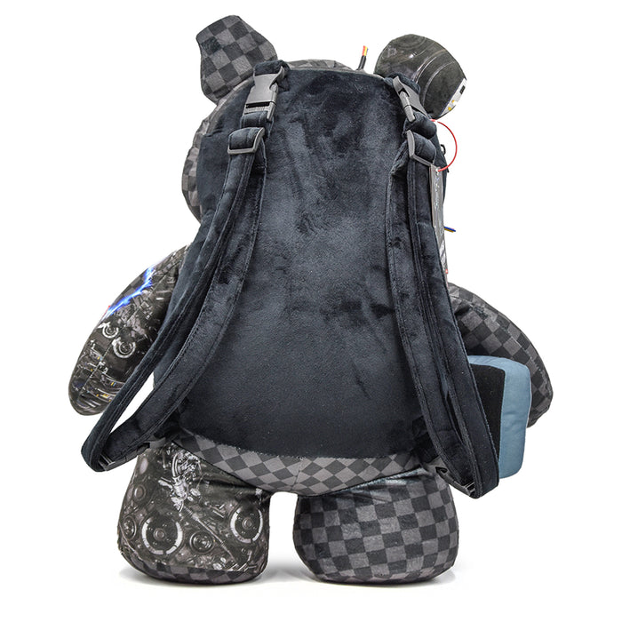 Sprayground Zaino CYBORG BEAR A Forma Di Orso Cyborg Nero Grigio