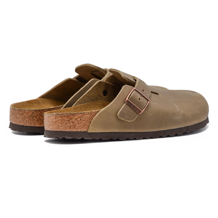 Birkenstock Sabot Boston Tabacco Brown Dal Finish Oliato Uomo