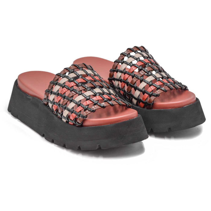 Noa Harmon Women's Sandals Brisa Multi With Black Platform Sole