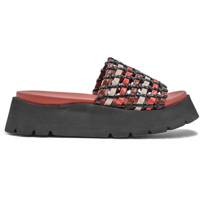 Noa Harmon Women's Sandals Brisa Multi With Black Platform Sole