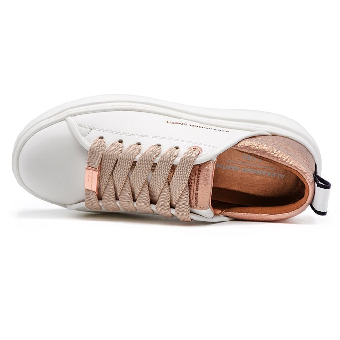 Alexander Smith Sneakers Bianco Donna Nude Dal Carattere Green