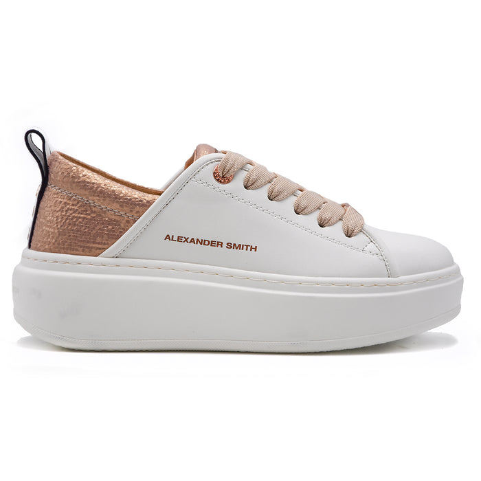 Alexander Smith Sneakers Bianco Donna Nude Dal Carattere Green