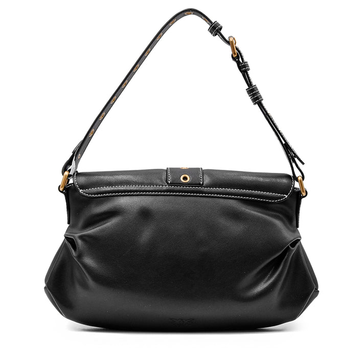 Pinko Black Bag With Pod Closure Jolene Classic Calfskin