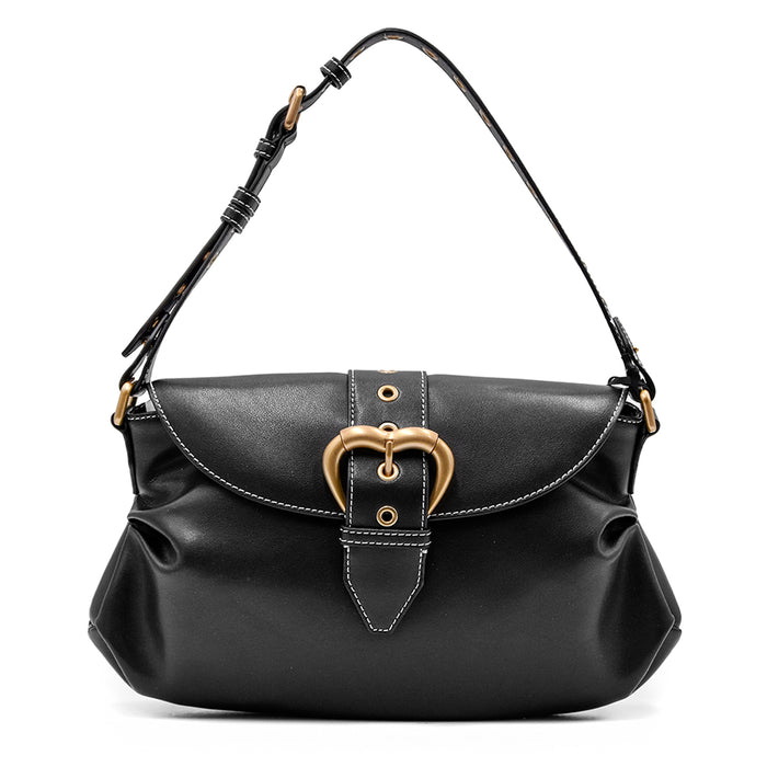 Pinko Black Bag With Pod Closure Jolene Classic Calfskin