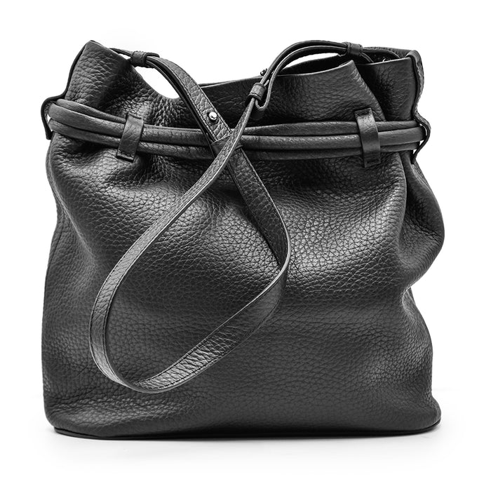 Borsa Secchiello Donna Orciani Nero Con Tracolla Regolabile