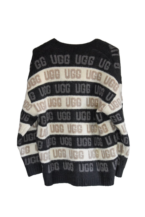 Cardigan Ugg Graphic Bianco E Nero Donna Impreziosito Dal Logo