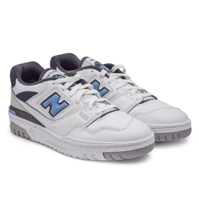 New Balance Sneakers 550ESF Bianco Azzurro Uomo Ispirazione Retrò