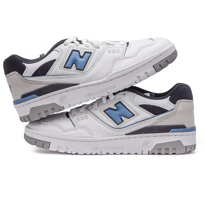 New Balance Sneakers 550ESF Bianco Azzurro Uomo Ispirazione Retrò