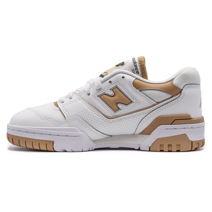 Sneakers New Balance Donna 550BT Bianco Affidabile Struttura Pelle