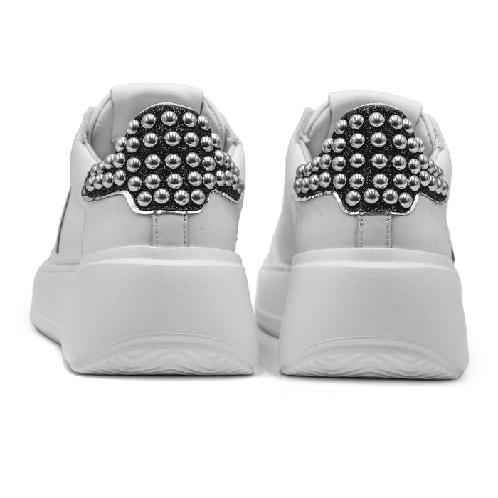 Philippe Model Sneakers Donna Tres Temple Bianco Con Abbellimento