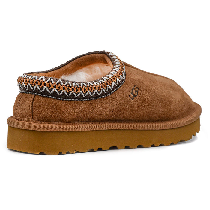 Ugg Donna Tabacco Sabot Tasman Stondato Con Collarino Asimmetrico