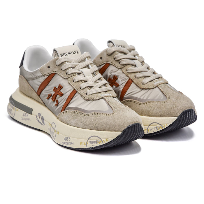 Premiata Sneakers Cassie 6470 Grigio Tomaia Stile Retrò Donna