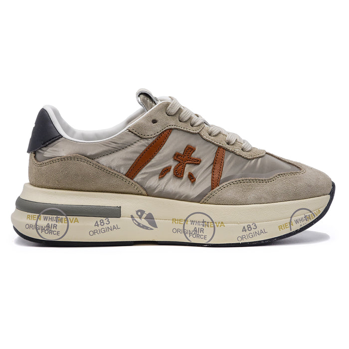 Premiata Sneakers Cassie 6470 Grigio Tomaia Stile Retrò Donna