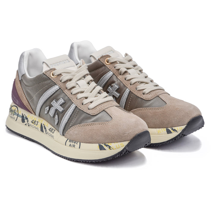 Premiata Sneakers Donna Conny 6979 Taupe Realizzate Artigianalmente