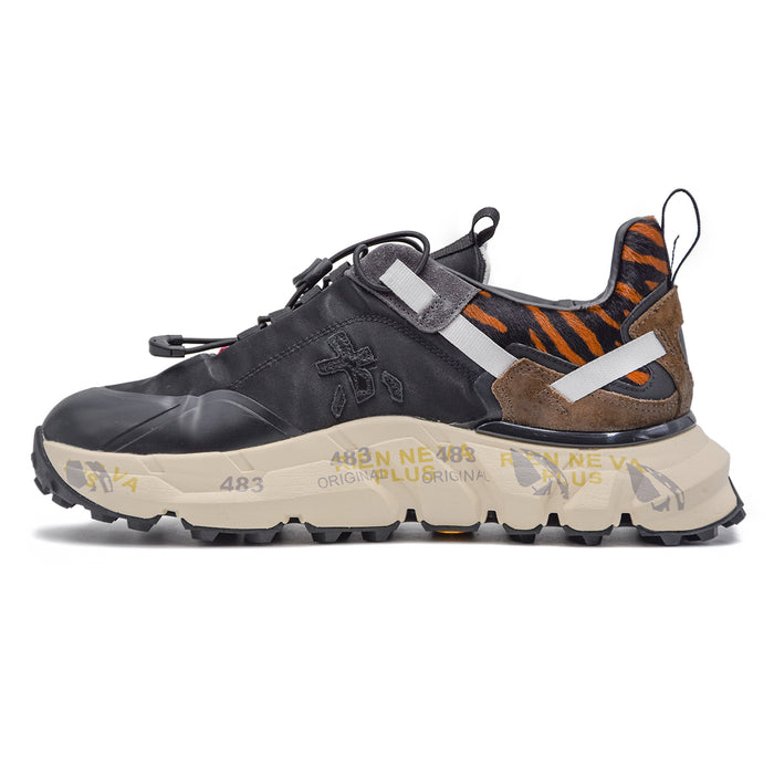 Sneakers Premiata Crossd 374 Donna Nero Mix Di Materiali Pregiati