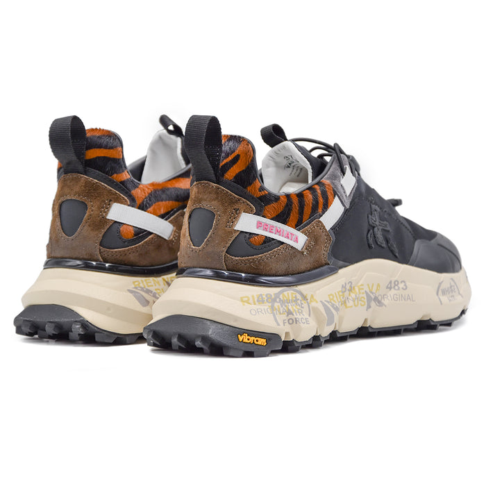 Sneakers Premiata Crossd 374 Donna Nero Mix Di Materiali Pregiati