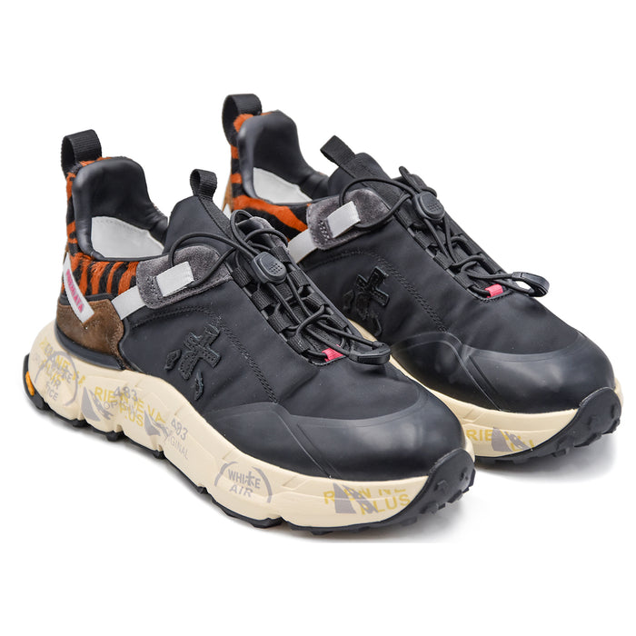 Sneakers Premiata Crossd 374 Donna Nero Mix Di Materiali Pregiati