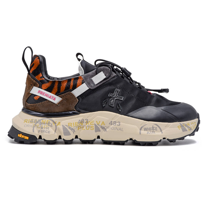 Sneakers Premiata Crossd 374 Donna Nero Mix Di Materiali Pregiati