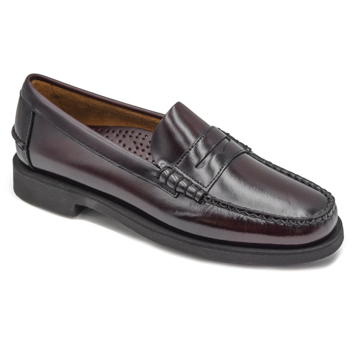 Mocassini Sebago Uomo Dan Po Bordeaux Dalla Suola Morbida Leggera