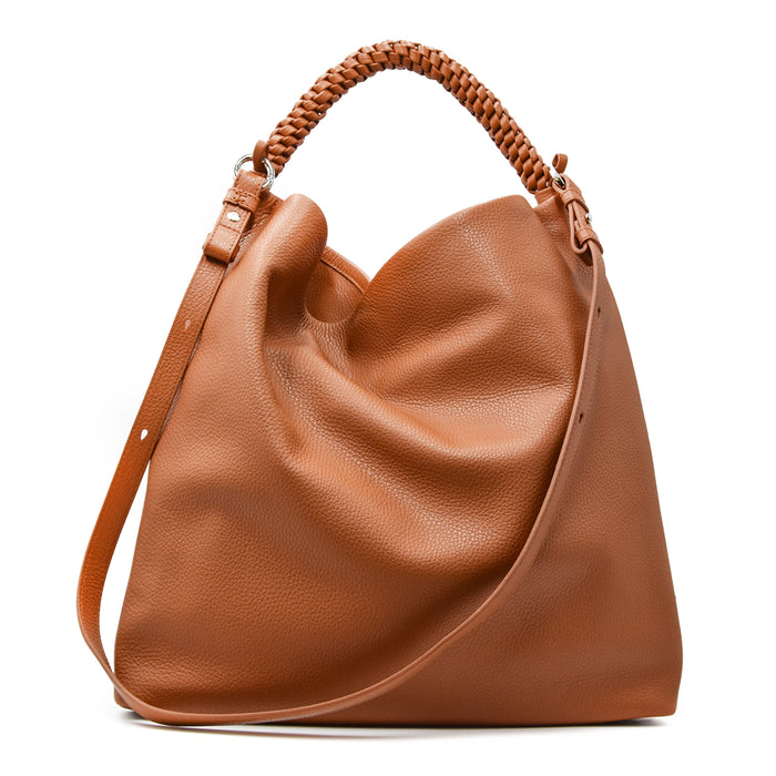 Borsa Orciani Todo Sense Scooby Donna Pelle Martellata Cuoio