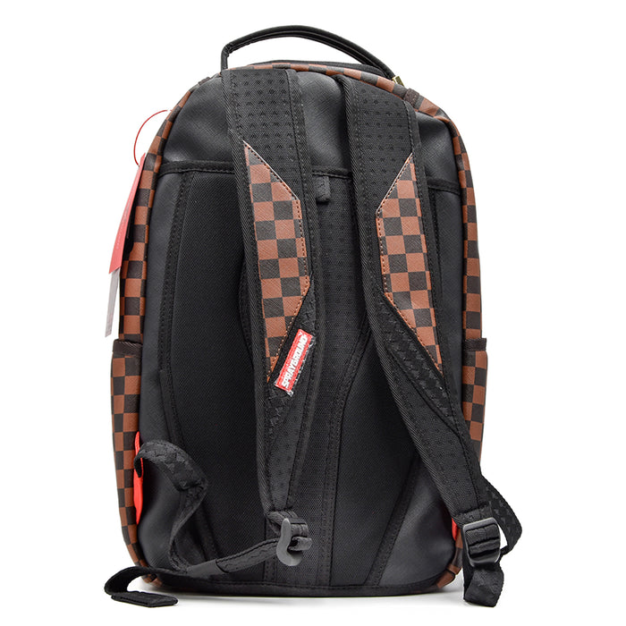 Sprayground Zaino Scacchi Marrone Nero SHARK IN PARIS LENTICULAR