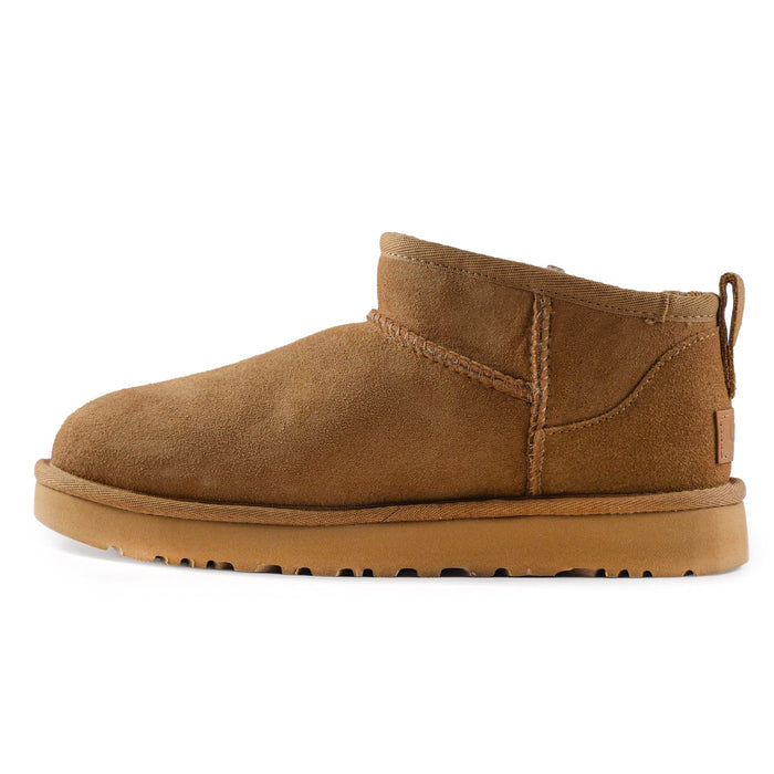 Stivaletti Ugg Ultra Mini Chestnut Profilo Basso Linguetta Donna