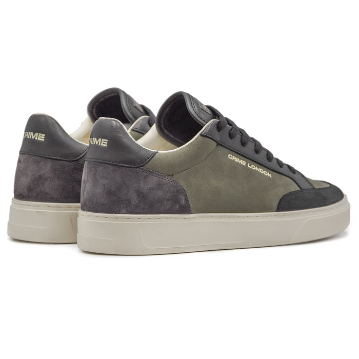 Crime Eclipse Sneakers Uomo Militare Con Suola Dal Profilo Basso