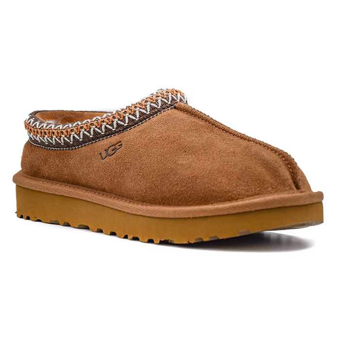 Ugg Donna Tabacco Sabot Tasman Stondato Con Collarino Asimmetrico