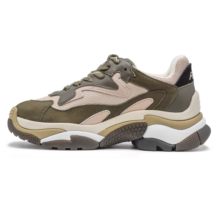 Sneakers Ash Bianco Militare Addict Plantare In Lattice Donna