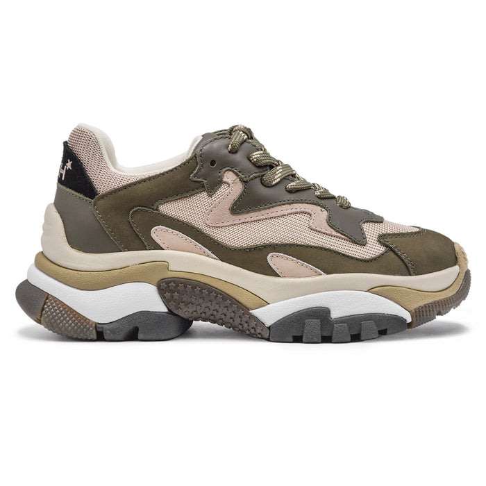 Sneakers Ash Bianco Militare Addict Plantare In Lattice Donna