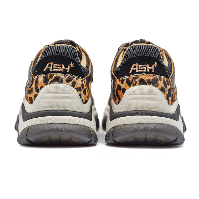 Ash Sneakers Addict Nero Leopard Suola In Gomma Antiscivolo Donna