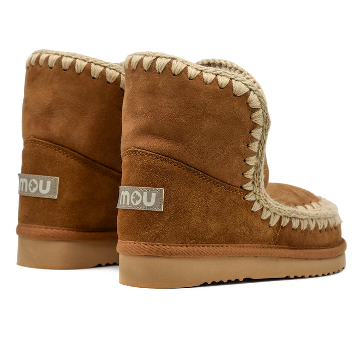 Mou Eskimo18 Cognac Ankle Boots With Reinforced Heel Women