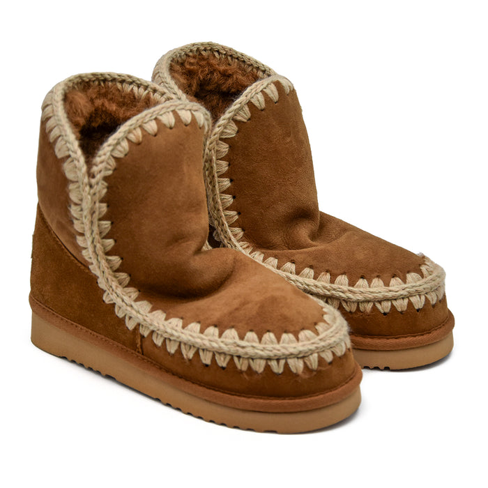 Mou Eskimo18 Cognac Ankle Boots With Reinforced Heel Women