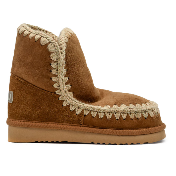 Mou Eskimo18 Cognac Ankle Boots With Reinforced Heel Women