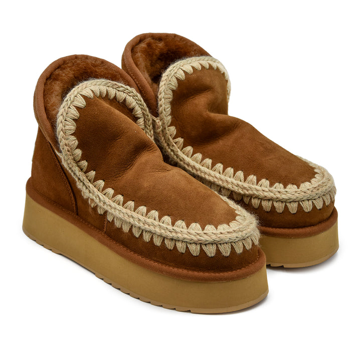 Stivaletti Donna Mou Mini Eskimo Platform Cognac Novità Invernale