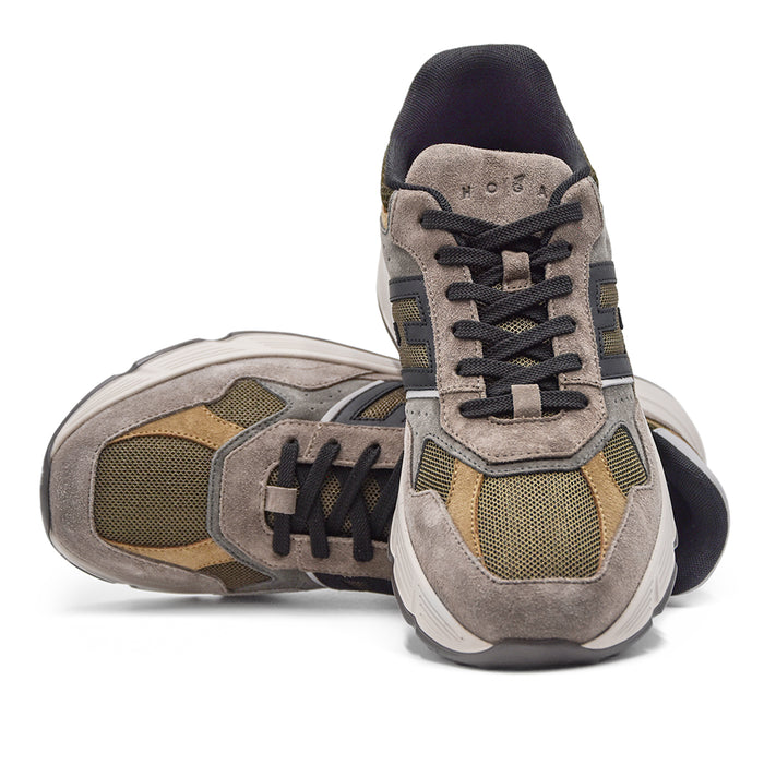 Hogan Uomo Taupe Hyperlight Sneakers Dalle Forme Fluide Scattanti