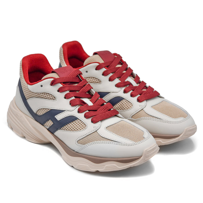 Hogan H665 Sneakers Leggere E Flessibili Bianco Beige Uomo