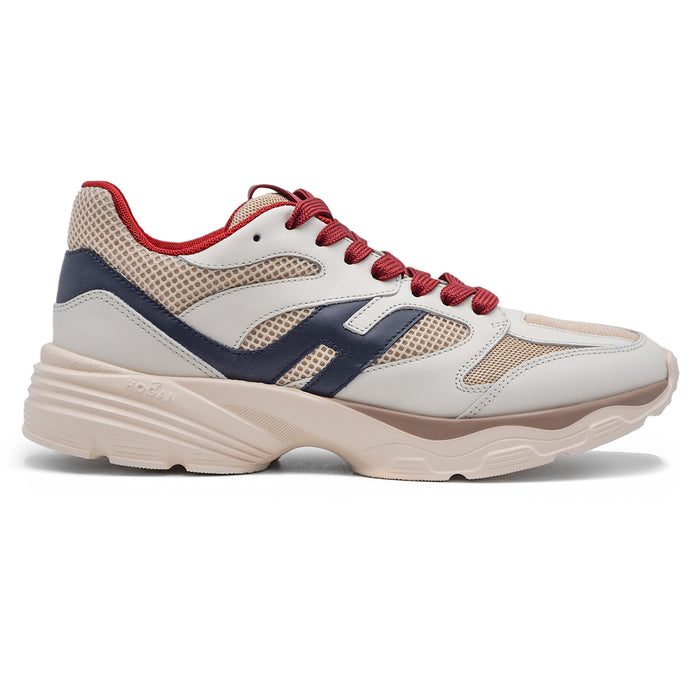 Hogan H665 Sneakers Leggere E Flessibili Bianco Beige Uomo