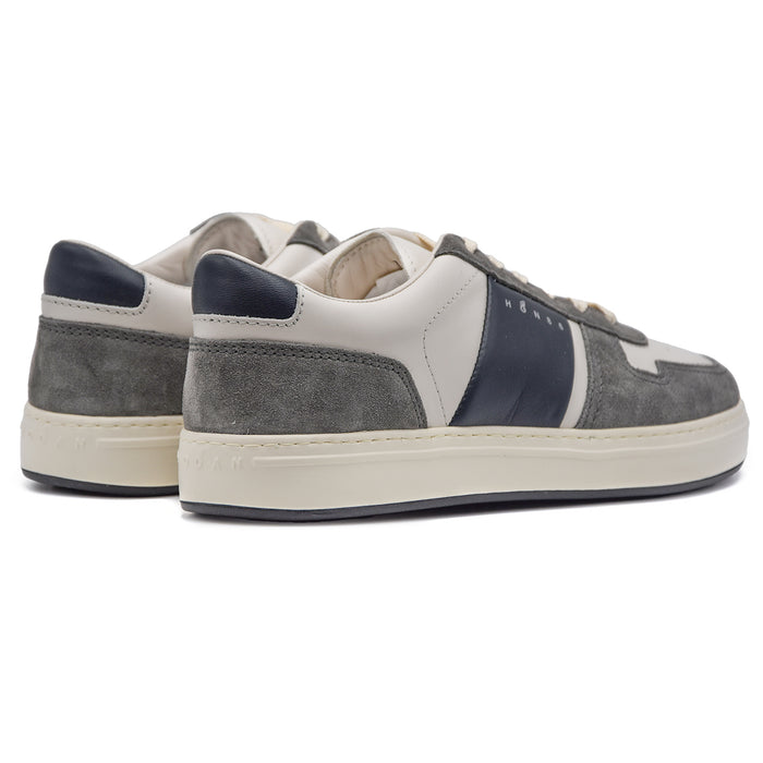 Sneakers Uomo Hogan H-TV Dallo Stile Minimal Yogurt Grigio