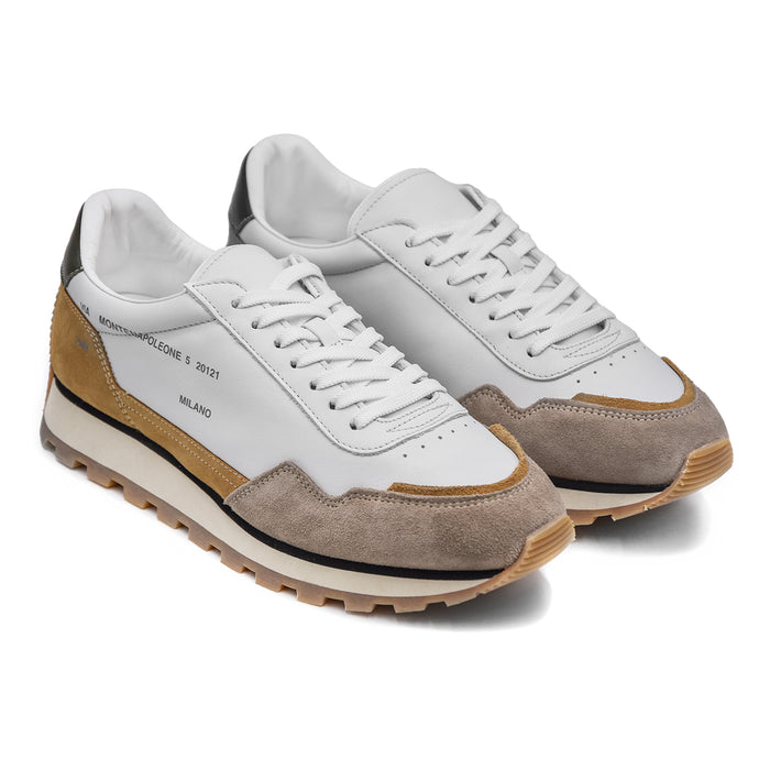 Hogan 86er Sneakers Bianco Taupe Uomo Per Outfit Easy E Rilassato