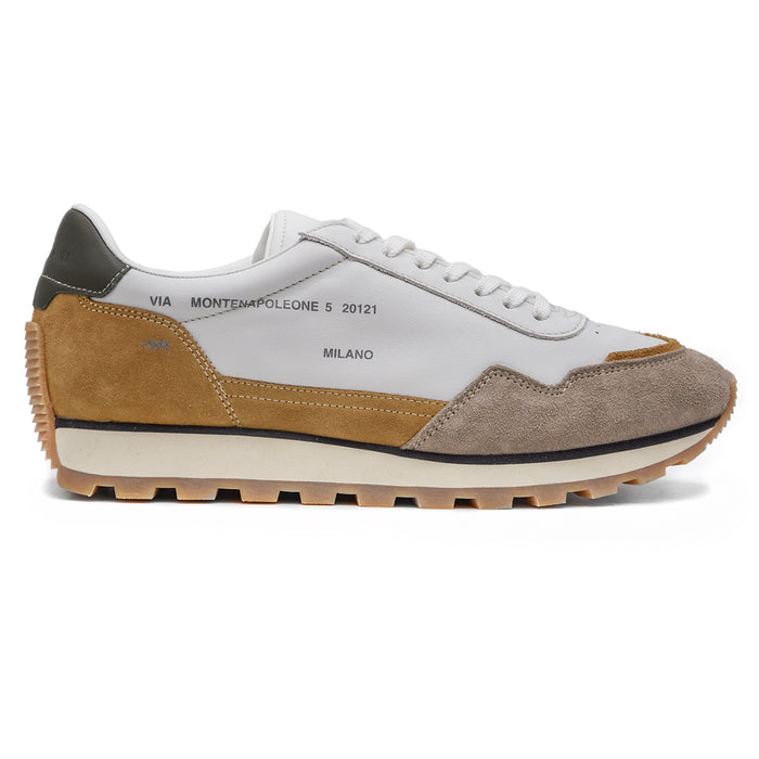 Hogan 86er Sneakers Bianco Taupe Uomo Per Outfit Easy E Rilassato