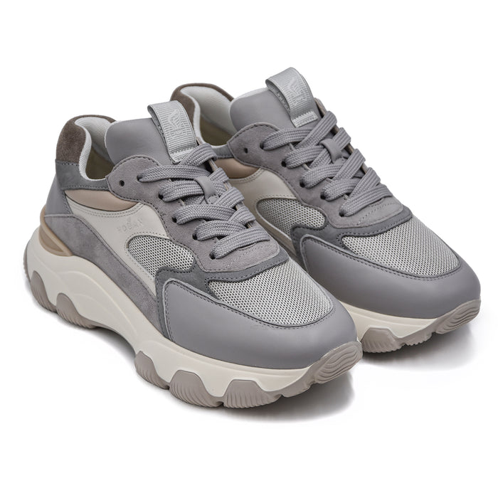 Hogan Hyperactive Grigio Suola Chunky Extralight Sneakers Donna