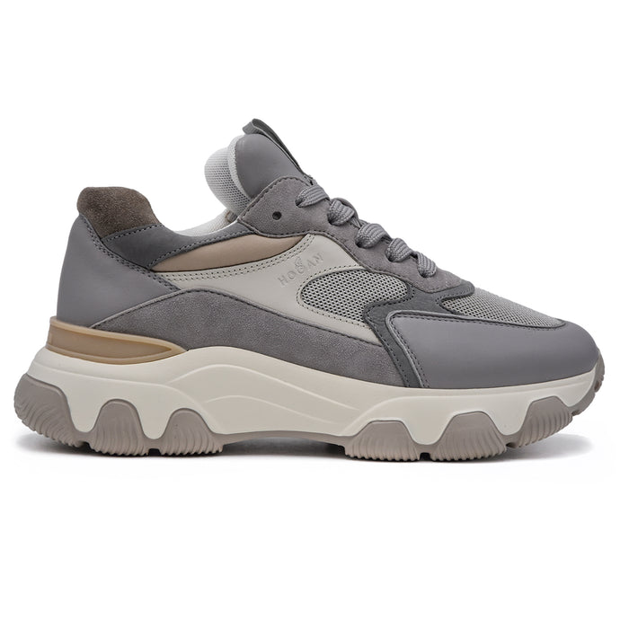 Hogan Hyperactive Grigio Suola Chunky Extralight Sneakers Donna