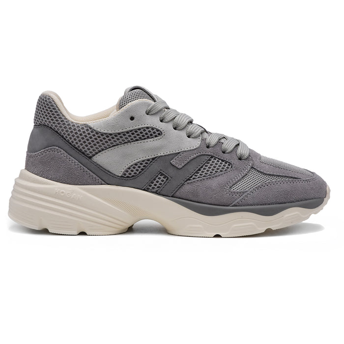 Sneakers Hogan Donna Grigio H665 ’H Che Gira Intorno Al Tallone