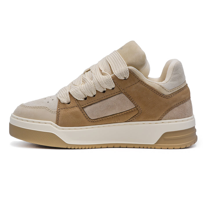 Sneakers Hogan H667 Donna Chamallow Beige Marrone Puffy