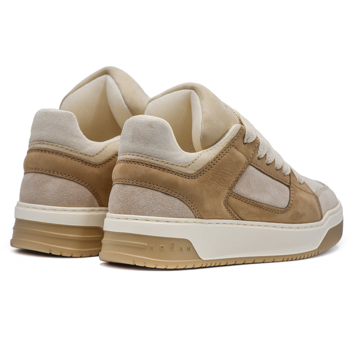 Sneakers Hogan H667 Donna Chamallow Beige Marrone Puffy